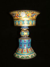 Cloisonne Butter Lamp (S)