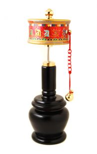 Hand-spinned Prayer Wheel (L)