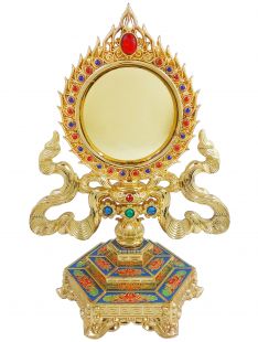 Cundi mirror GP Cloisonne18cm(H)