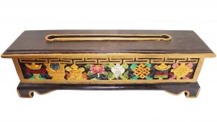 8-Aus. Symbols incense burner with holder (hand made) 47cm 