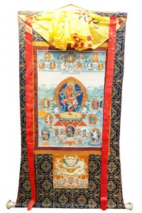 Assorted Kurukulle thanka with brocade